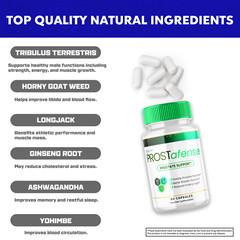 Prostafense Advanced Prostate Support Natural Bladder Health Formula 60 Capsule