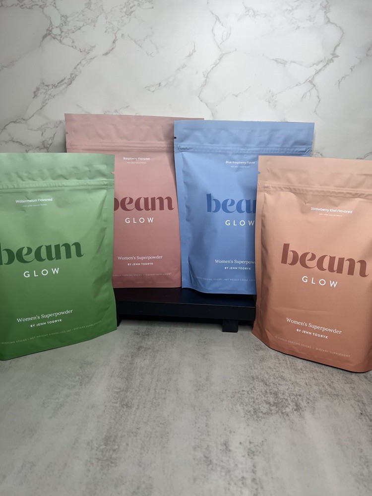 beam Glow Women’s Superpowder Assorted Flavors Bundle! Powder 8.5 oz Exp 10/2027