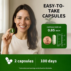 200 Count Premium Moringa Capsules | 95% Pure, Maximize Health Benefits