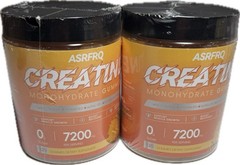 2 Bottles Asrfrq Pineapple Creatine Monohydrate Gummies 120ct 7200mg Exp10/2026