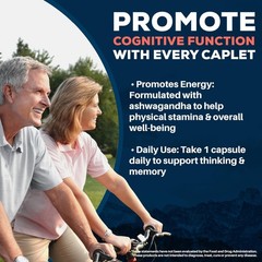Organic Bacopa Supplements for Memory & Focus, Cognitive Support with Ginkgo & A