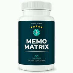 Memo Matrix Capsules, MemoMatrix Supplement, Brain Health & Memory (60 Capsules)