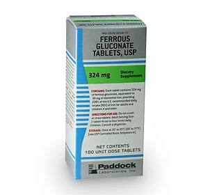 Iron Supplement 324 mg Strength Tablet -100 per Bottle