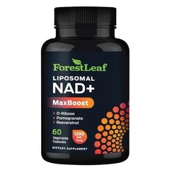 NEW Forest Leaf Liposomal NAD Booster Supplement 1200mg NAD+ 60 Cap 11/2027