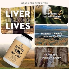 Ancestral Supplements New Grass Fed Beef Liver 180 Capsules