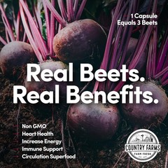 Elevate Stamina Naturally: Bountiful Beets Nitric Oxide Booster – 90 Servings