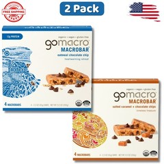 8 Count GoMacro-Bar-Organic-Vegan Protein-Bars, Verity pack Chip 2.3oz
