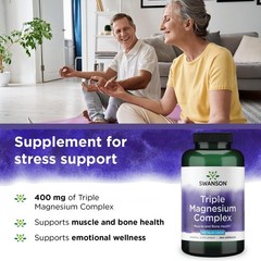Swanson Triple Magnesium Complex – Supplement 300 Count (Pack of 1)