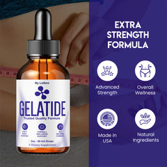 (5 Pack) Gelatide Weight Management Drops, Gelatide Daily Health Support (10oz)