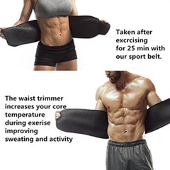 Sweat Neoprene Fat-Burner Belly Compression Belt Body Shaper Waist Trainer Wrap