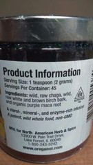 Chag-o-Charge North American Herb & Spice 3.2 oz Birch Bark Purple Maca