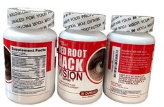 3 PACKS Red Root Hack Vision – RedRoot Vision Hack Eye Aid – 60 Capsules