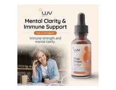 (2-Pack) LUV Wellness Flow Drops – Wellness LUV Flow Adaptogen Mushroom Blend Dr