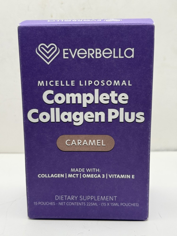 Complete Biotin Plus by Everbella – Caramel (15) 15ml Individual Pouches – New