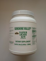 Sunshine Valley Super Lactose Powder 1 kg bottle One Kilo