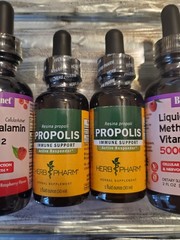 Herb Pharm Propolis 1 fl oz X 2 & 2 Bluebonnet Methyl Vitamin B12 5000mcg!