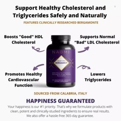 Cholesterol Reduction & Cardiovascular Support NAOMI Italian Citrus Bergamot