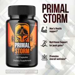(5 Pack) Primal Storm Advanced Male Support Supplement PrimalStorm 300 Capsules
