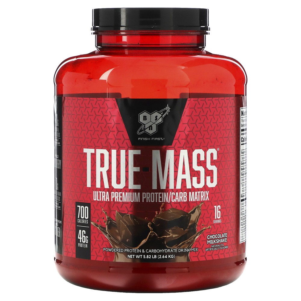 True-Mass, Ultra Premium Protein/Carb Matrix, Chocolate Milkshake, 5.82 lbs