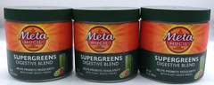 3Pk- Meta Mucil Supergreens Digestive Blend, 5.5 Oz. Each, Exp. 12/26
