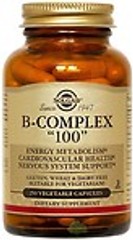 Solgar B-Complex “100” 250 Vegetable Capsules Exp08/27