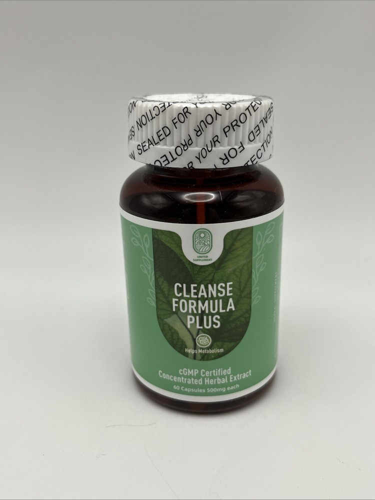 SEALED UNITED SUPPLEMENT CO Cleanse Formula Plus Capsules