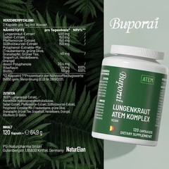 Lungwort Breath Complex 120pcs -Respiratory Health,Lung Cleanse & Detoxification