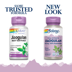 Solaray Guaranteed Potency Jiaogulan Root Extract, Veg Cap (Btl-Plastic) 410mg