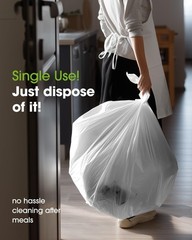 Pureegg Plastic Table Cloth Disposable 10 Pack, 84” Round Table Cloths, Part…
