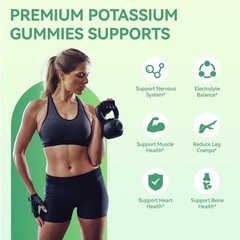 1000mg Potassium Citrate Gummies for Adults Men & Women 60 Count Chewable