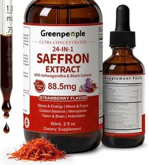 Saffron Extract Supplements Drop Mood&Focus, Stress Relief, Cortisol Reducer