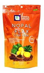 Nopal Flax Linaza with Pineapple Fiber 454g/1LB Colon Cleanser