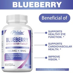 Blueberry 120pcs – Reduce Eye Fatigue, Improve Visual Clarity, Antioxidant