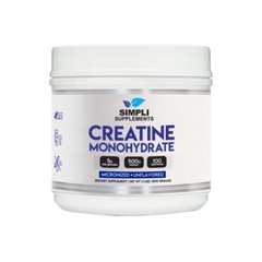 Simpli Supplements Pure Creatine Monohydrate (Micronized) – 500 Grams – 5g Servi