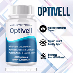 Optivell Vision Support Formula Pills, Opti Vell Eye Health (60 Capsules)