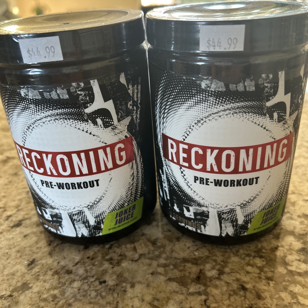 TWO pack Reckoning Pre-workout Powder joker juice Exp 10/26