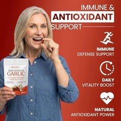 Resilia Garlic Extract 1200mg Softgels (60 Count) – Odorless Aged Garlic Extra..