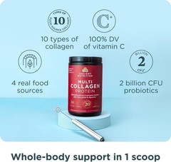 Ancient Nutrition Multi Collagen Protein Powder 10oz kin, Hair & Joint Support