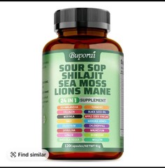 Soursop Dietary Supplement, rich in antioxidants, 120 capsules per bot