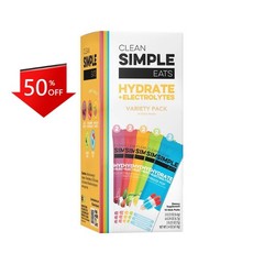 Clean Simple Eats Hydrate + Electrolytes Pack Supplement Powder – 2.4oz/10pk