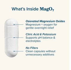 NbPure MAG O7 CLEANSE 90 Capsules ( 30 Servings ) Works Over Night For Bloating