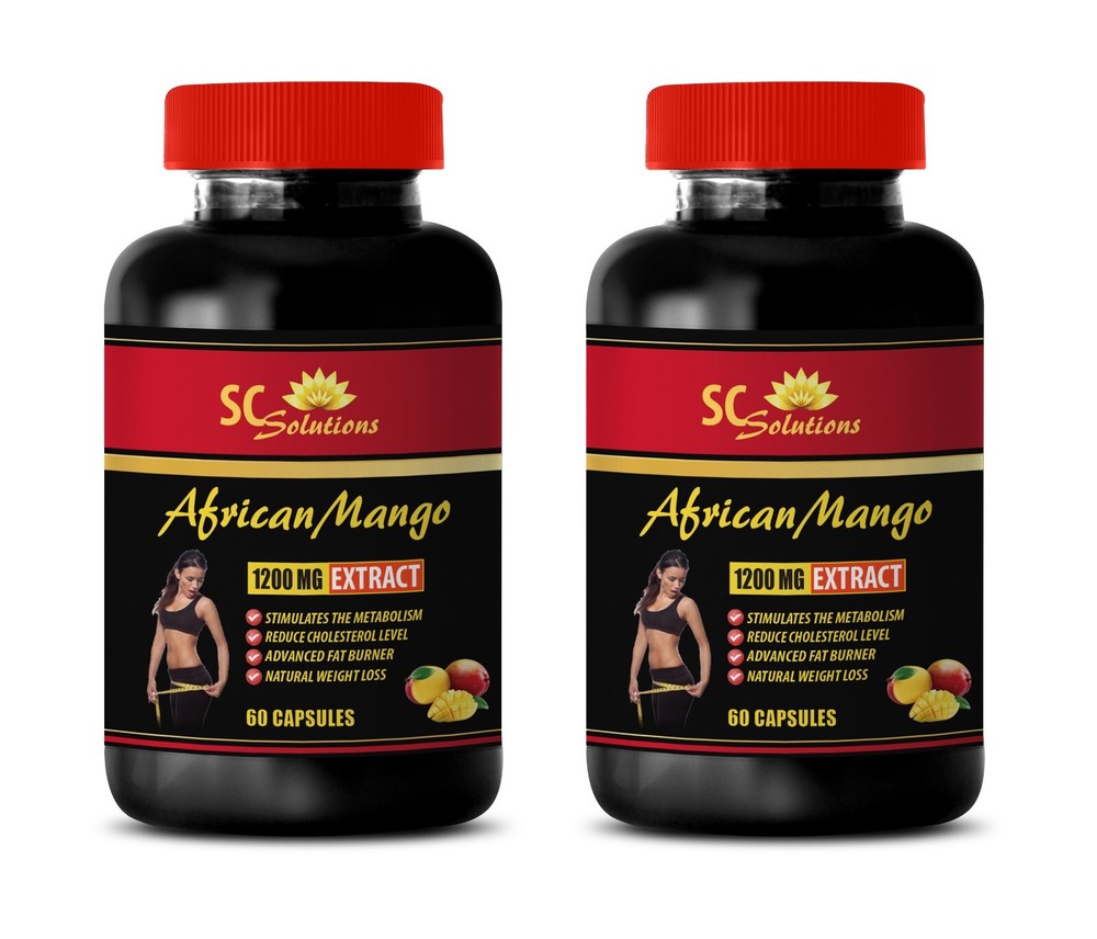 Fiber-rich – AFRICAN MANGO – Pure extract 2 Bottle 120 Capsules
