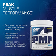 PMP (Peak Muscle Performance), Pre-Workout, 30 Servings (Blue Raspberry (Stim-Fr