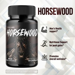 (2 Pack) Horsewood Advanced Male Health Support Formula Horse Wood 120 Capsules
