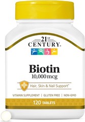 High-Potency Biotin 10,000 mcg Tablets – Unflavored 120 Count for Healthy Living