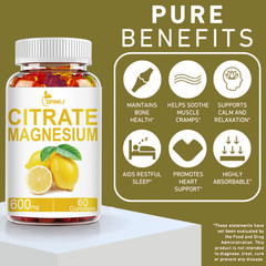 Magnesium Citrate Extra Strength 400mg 600mg- Chelated for Max Absorption 30day