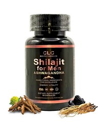 CLC Bio-Performance Shilajit for Men & Ashwagandha 60 Count (Pack of 1)
