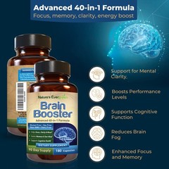 Brain Health & Memory Booster, Focus Function Clarity Nootropic Supplement 180ct