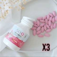 3x30Tablets SOQ Gluta Collagen 1000 mg Anti Aging Whitening Reduces Dark Spots