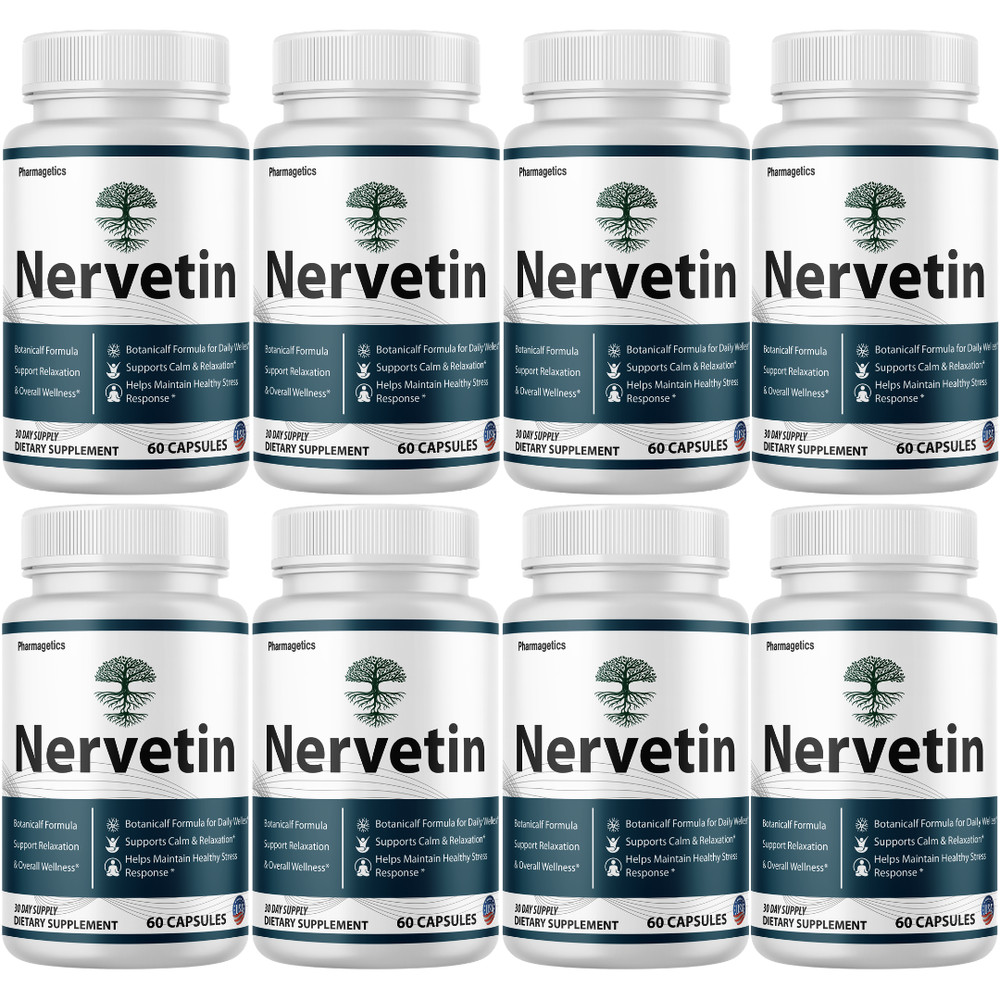 Nervetin Neuropathy Supplements, Nerve tin Advanced Nerve (8 Bottles) Official